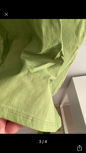 xs Beden yeşil Renk Pull & Bear midi elbise