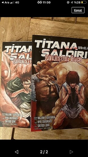 titana saldiri ilk 2 manga