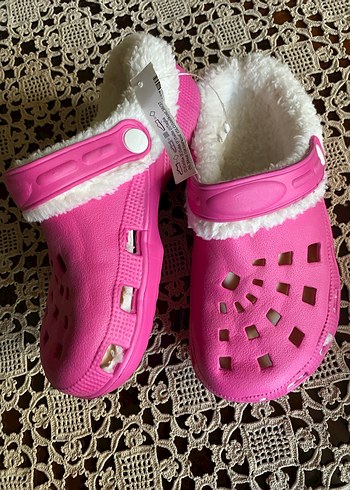 Pembe Peluş Astarlı Terlik - Görsel 5