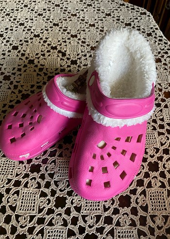 Pembe Peluş Astarlı Terlik - Görsel 7