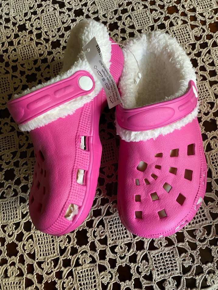 Pembe Peluş Astarlı Terlik - Görsel 5