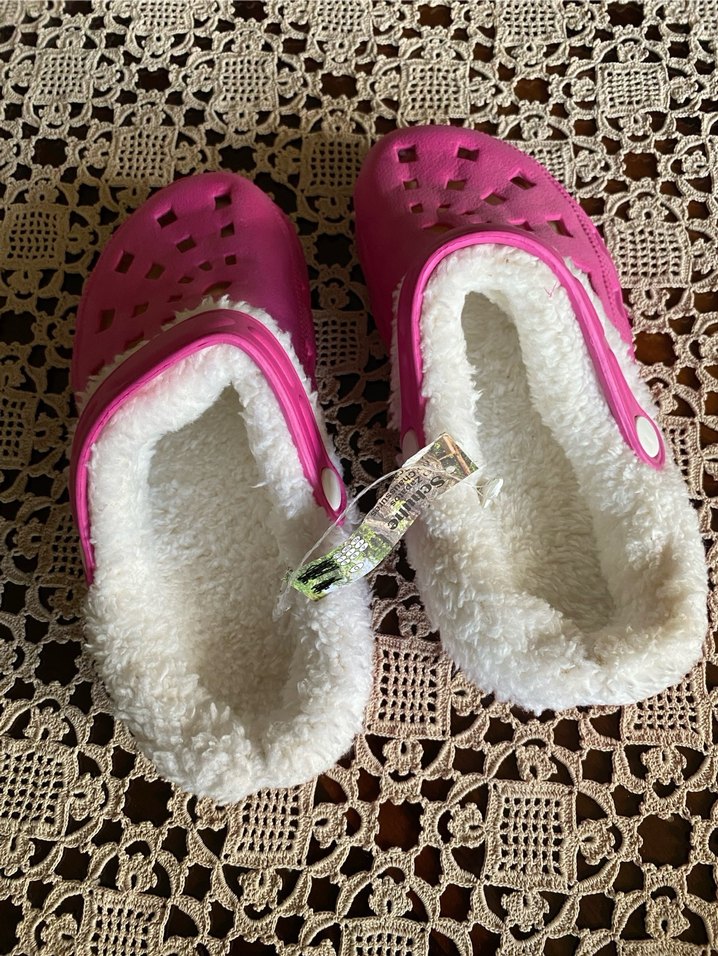 Pembe Peluş Astarlı Terlik - Görsel 2