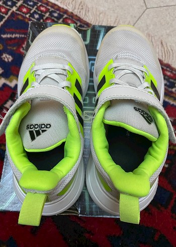 Adidas Erkek Çocuk Beyaz Renkli Cırtcırtlı Spor Ayakkabı - Görsel 8