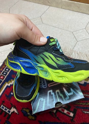 Renkli Skechers Erkek Çocuk Spor Ayakkabısı - Görsel 7