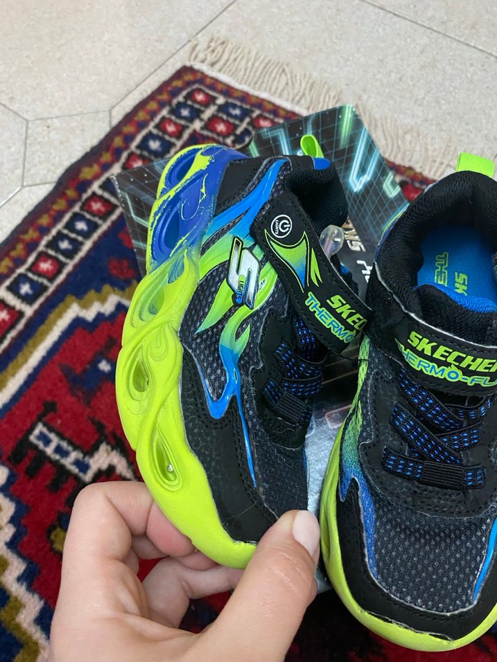 Renkli Skechers Erkek Çocuk Spor Ayakkabısı - Görsel 3