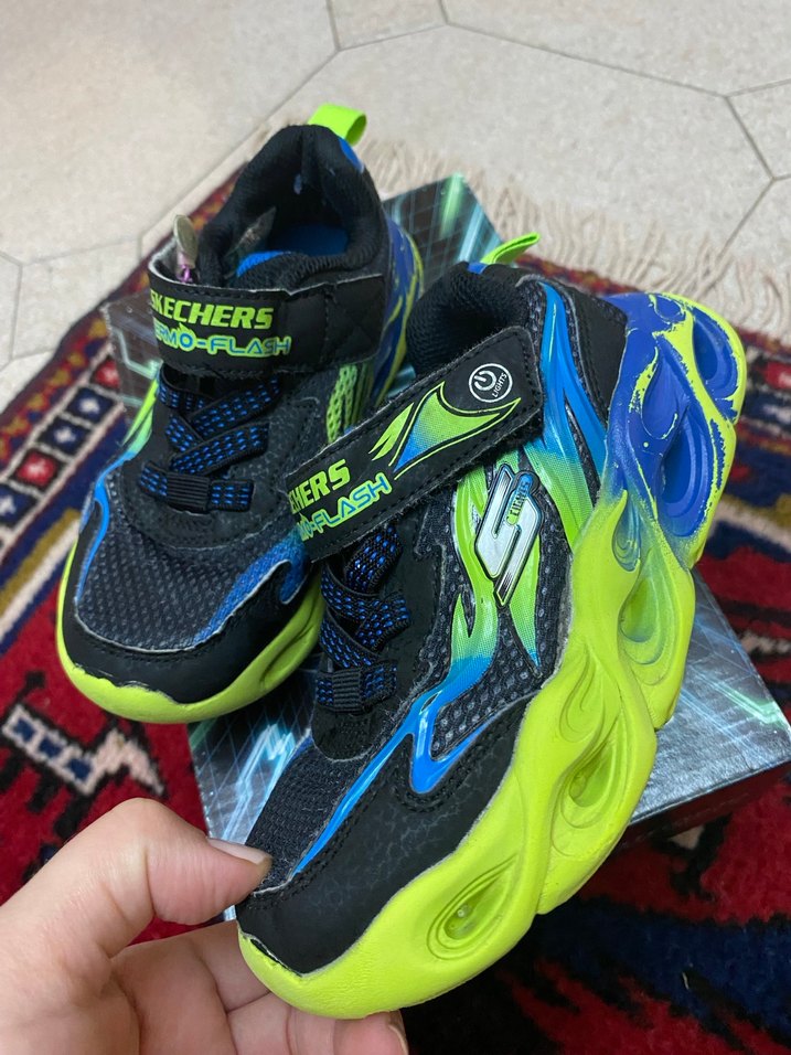 Renkli Skechers Erkek Çocuk Spor Ayakkabısı - Görsel 2