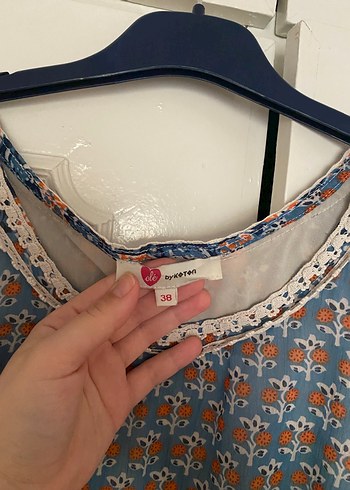 Bohem Desenli Uzun Kolsuz Elbise - Görsel 4