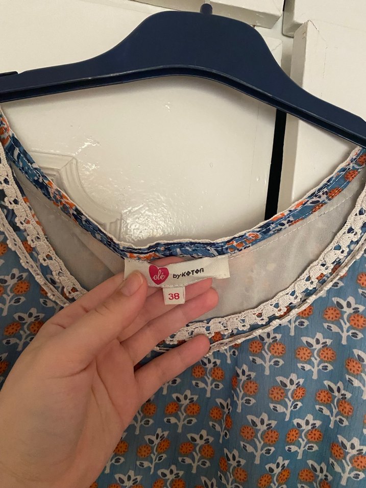 Bohem Desenli Uzun Kolsuz Elbise - Görsel 4