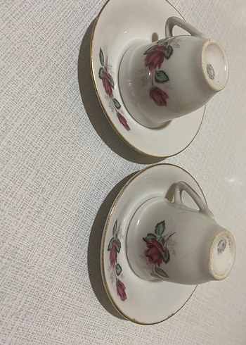 Pastel Desenli Beyaz Porselen Fincan Takımı - Görsel 5