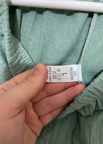 Yeşil Uzun Kollu Pijama Takımı - Görsel 6