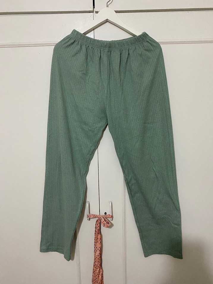 Yeşil Uzun Kollu Pijama Takımı - Görsel 5