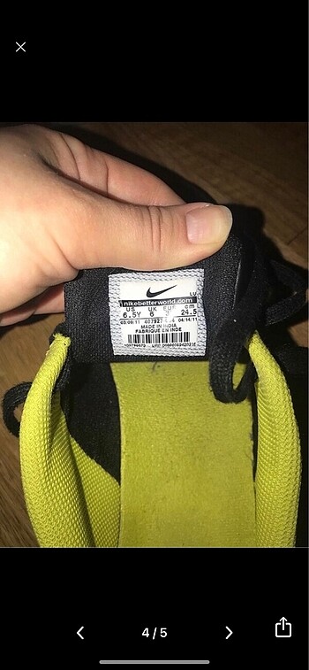 39 Beden siyah Renk Nike Ayakkabı