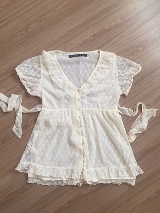 Zara Tül Bluz
