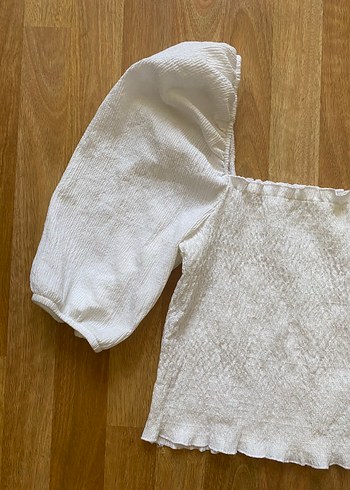 Beyaz Bohem Kadın Bluz - Görsel 3