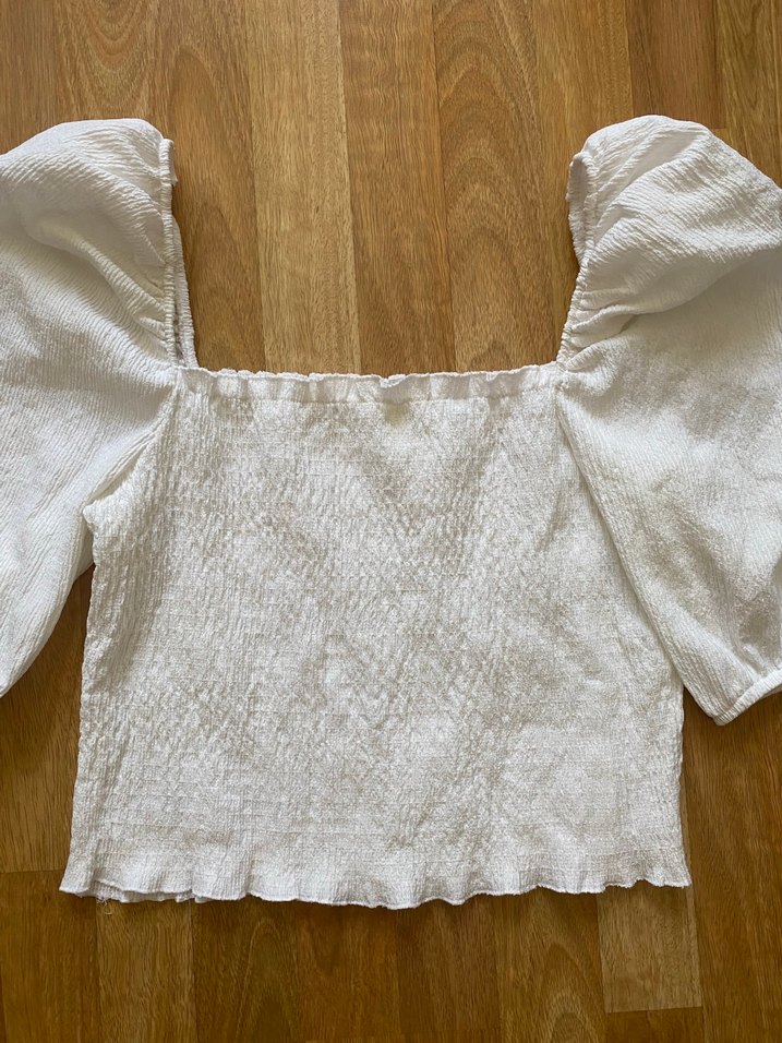 Beyaz Bohem Kadın Bluz - Görsel 2