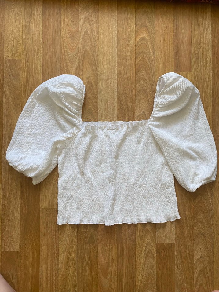 Beyaz Bohem Kadın Bluz - Görsel 4