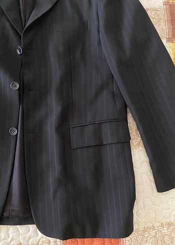 Siyah Erkek Regular Fit Takım Elbise Ceketi - Görsel 3