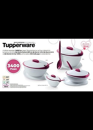 TUPPERWARE ŞIK SERVIS SET 