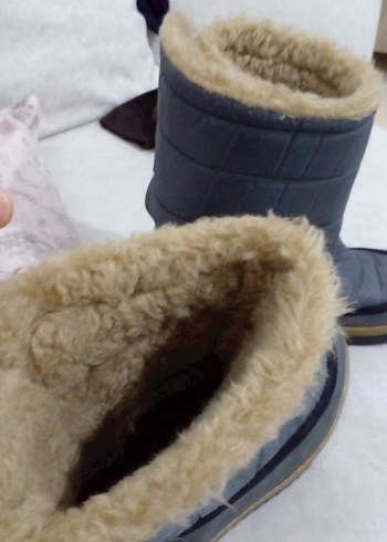 Gri kadın  kar ve kayak  Botu Tokalı - Görsel 6