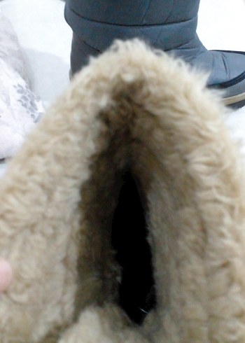 Gri kadın  kar ve kayak  Botu Tokalı - Görsel 5