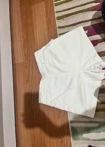 Koton Beyaz Kot Şort Etek - Görsel 3