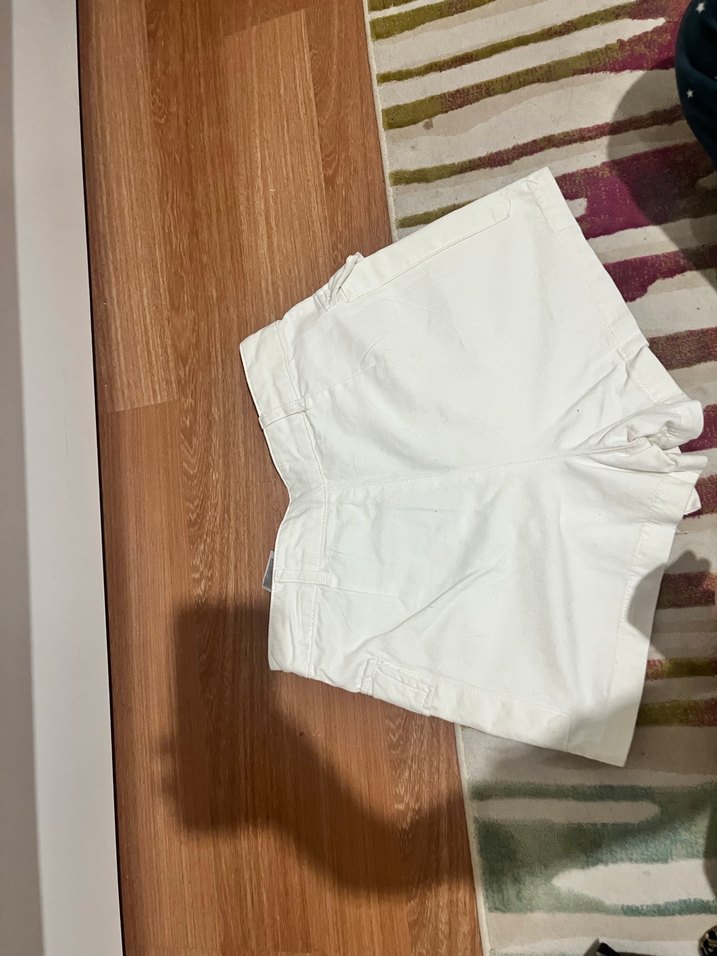 Koton Beyaz Kot Şort Etek - Görsel 3