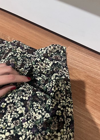 Mango Çiçek Baskılı Pamuklu Şort - Görsel 6