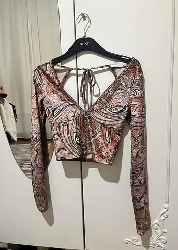 Uzun Kollu V Yaka Bohem Bluz - Görsel 2