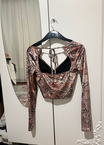 Uzun Kollu V Yaka Bohem Bluz - Görsel 3