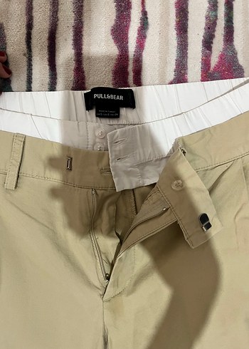 Bej Rahat Kesim Kadın Pantolon - Görsel 4