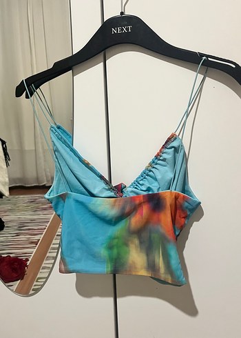 Kadın Çok Renkli büzgü detaylı Mini Büstiyer - Görsel 3