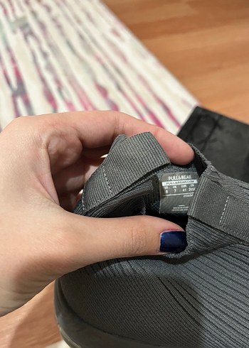 Gri Örgü unisex Spor Ayakkabı - Görsel 6