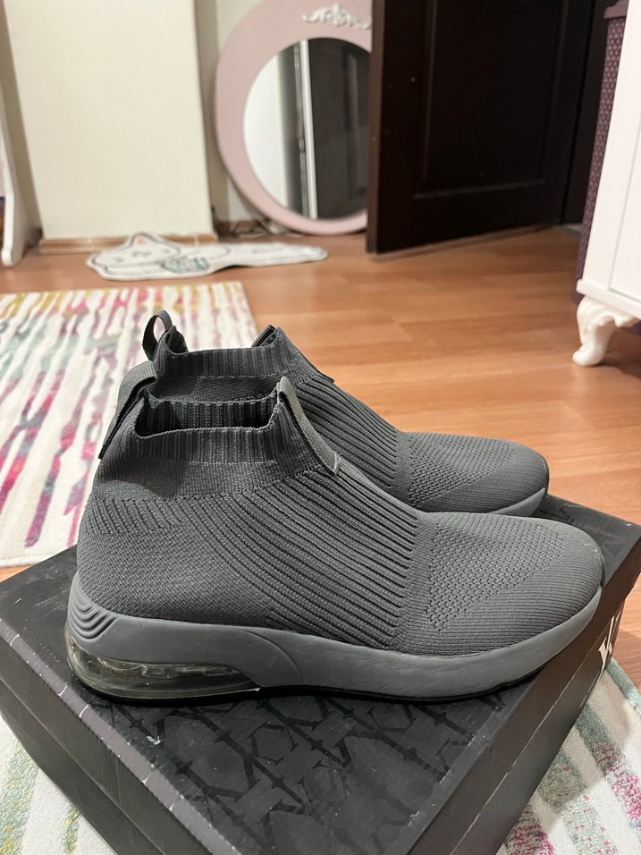 Gri Örgü unisex Spor Ayakkabı - Görsel 3