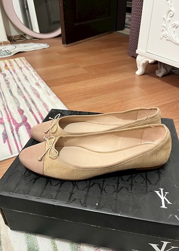 Bej Süet Kadın Babet - Görsel 2