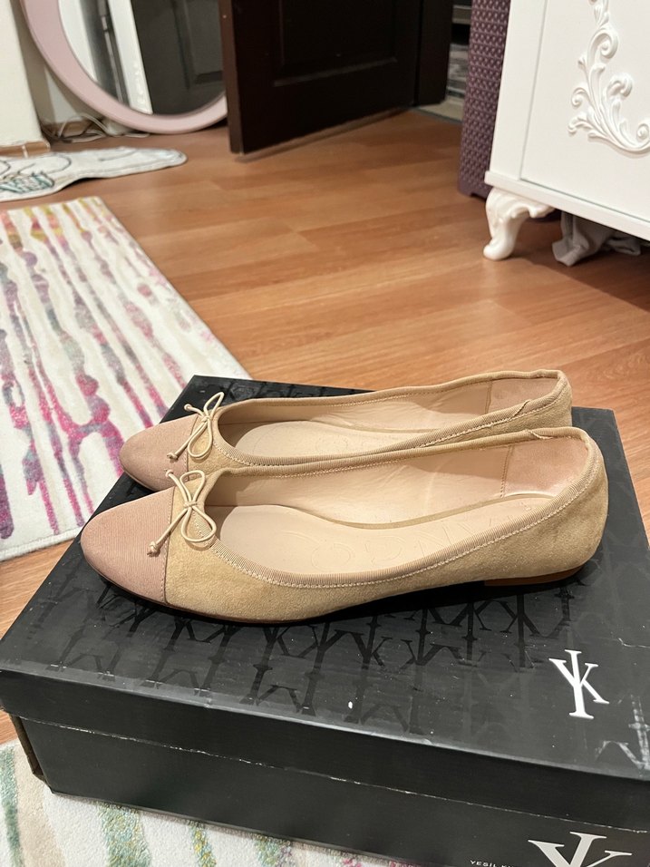 Bej Süet Kadın Babet - Görsel 2