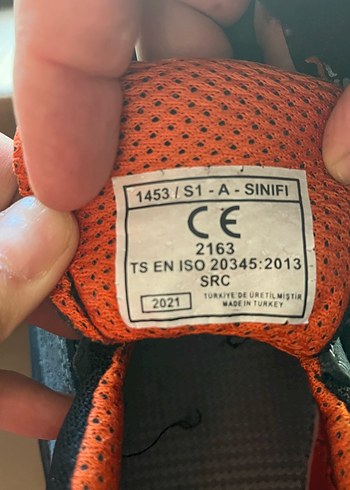 Beden turuncu Renk Turuncu Astarlı Gri Erkek Spor Ayakkabı