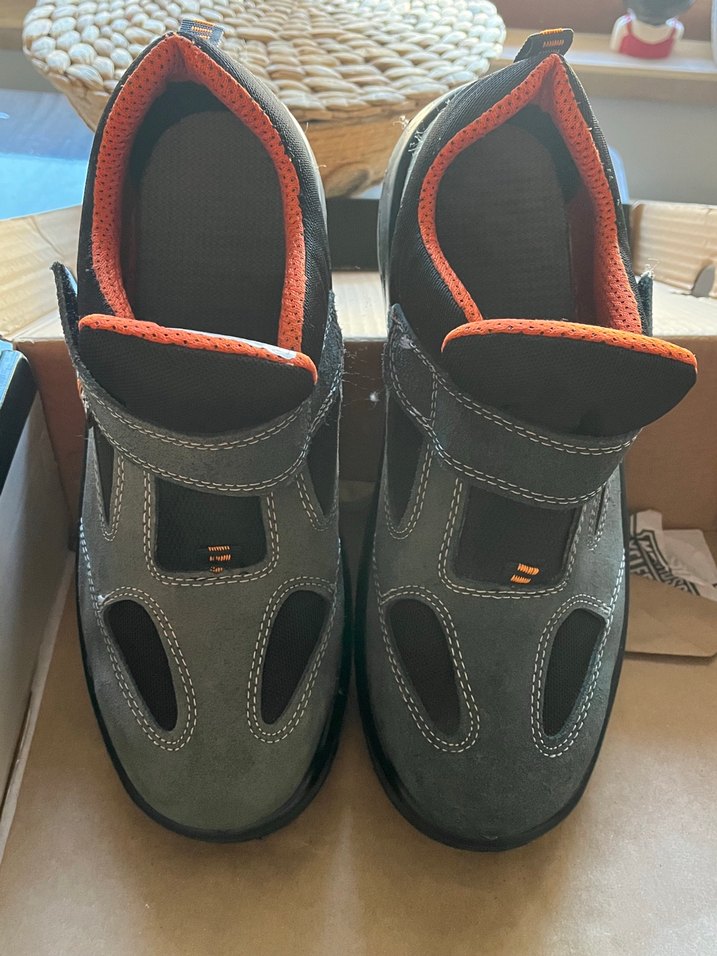 Turuncu Astarlı Gri Erkek Spor Ayakkabı - Görsel 5