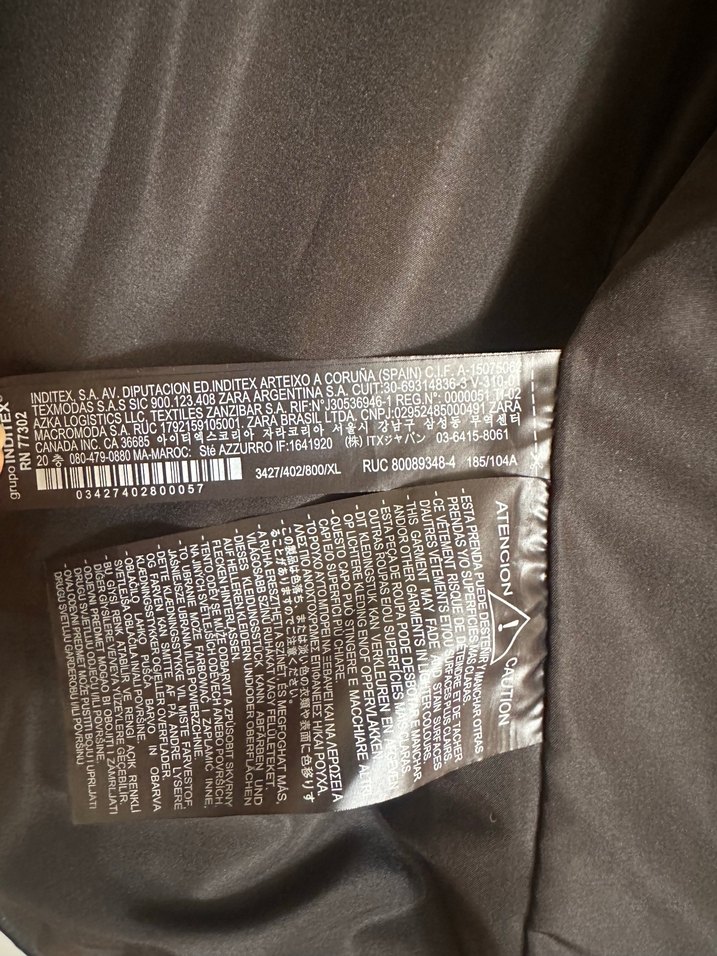 Zara Siyah Biker Deri Ceket - Görsel 3