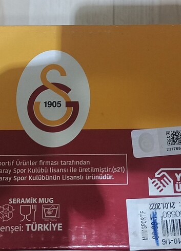 Galatasaray lisanslı taraftar kupa bardak  - Görsel 2
