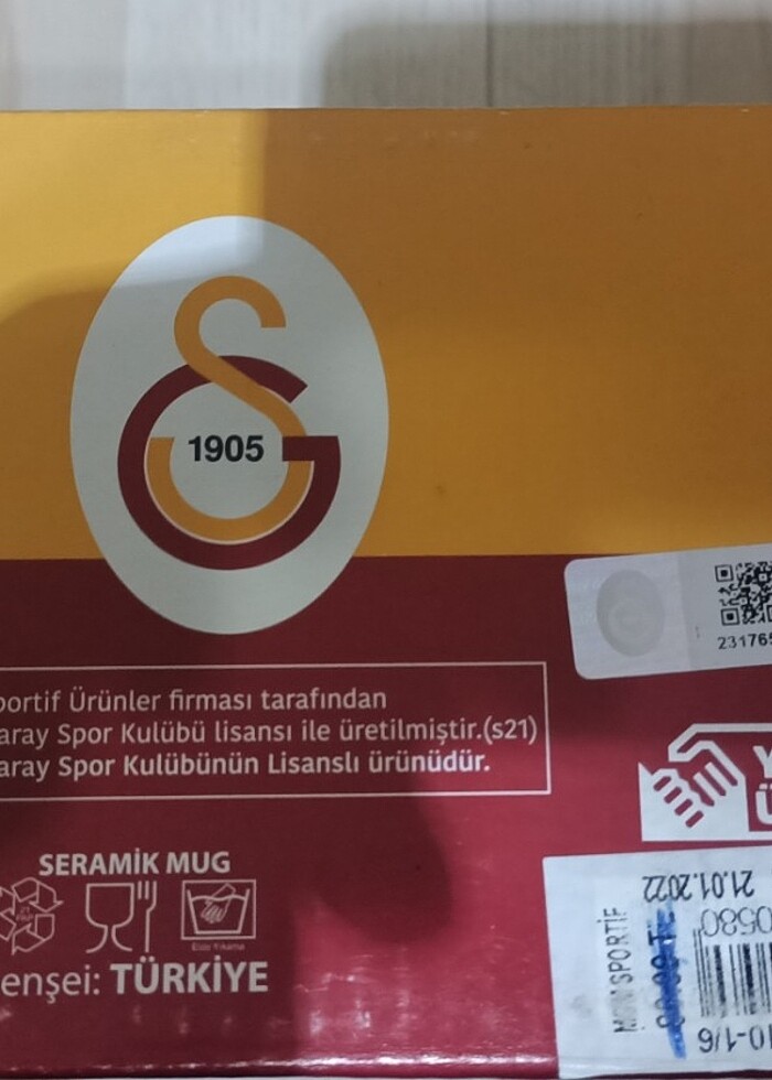 Galatasaray lisanslı taraftar kupa bardak  - Görsel 2