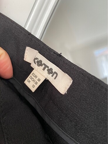 38 Beden siyah Renk Koton kumaş pantolon