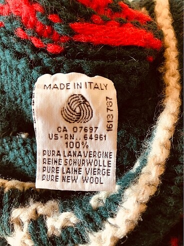 xl Beden yeşil Renk Benetton, italyan malı , şık kazak ,