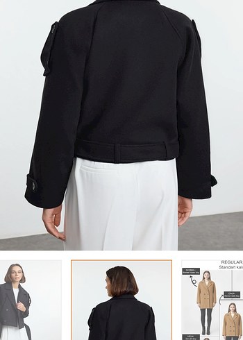 kaşe kaban kısa - Görsel 2