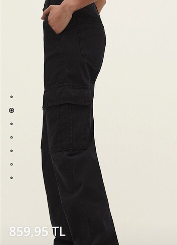 36 Beden Stradivarius straigh high kargo pantolon