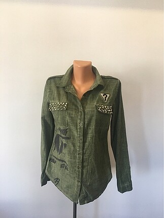 American Vintage haki gömlek