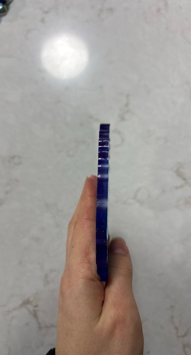 Mavi gümüş epoksi bardak altlığı - Görsel 4