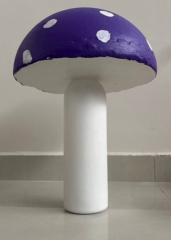 Mor Beyaz Puantiyeli Mantar Biblo - Görsel 4