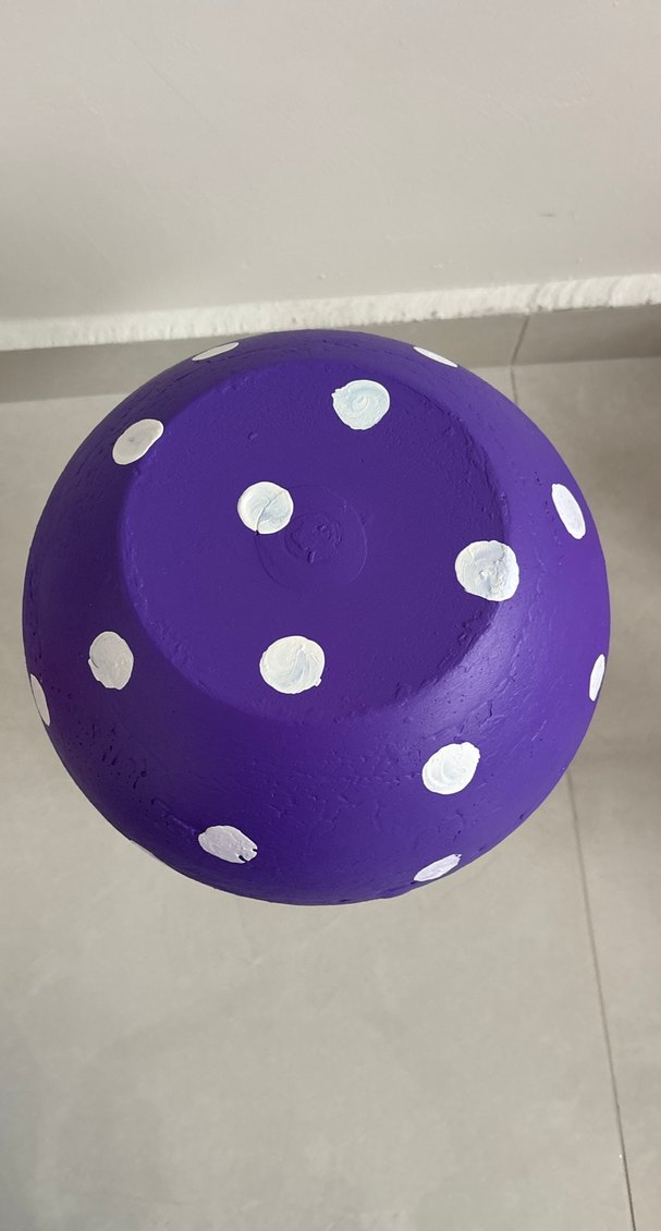 Mor Beyaz Puantiyeli Mantar Biblo - Görsel 3