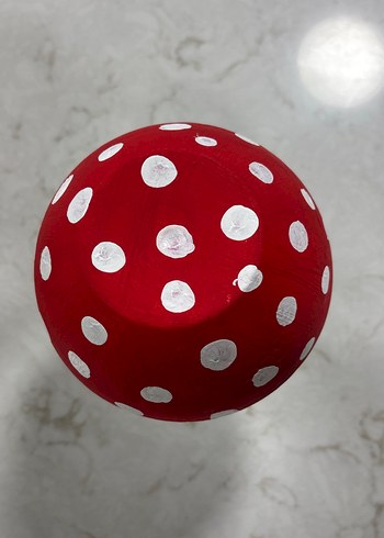 Kırmızı Puantiyeli Mantar Figür - Görsel 2