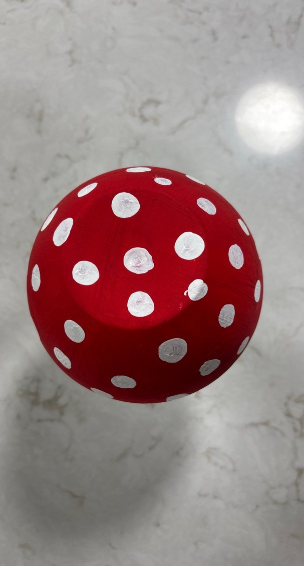 Kırmızı Puantiyeli Mantar Figür - Görsel 2